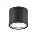 LED takspot Sputnik svart Ø14,5 cm 13W IP65 forfra