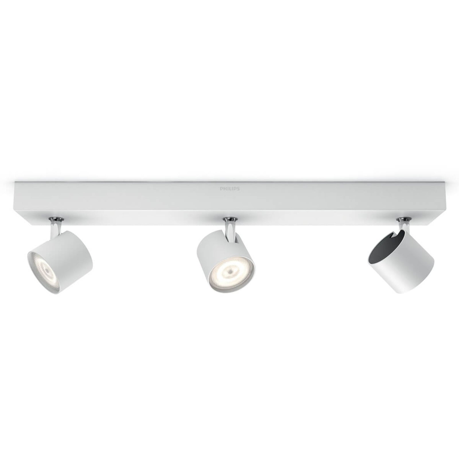 LED takspot Star 3-lys hvit dimbar WarmGlow 2700K sideprofil