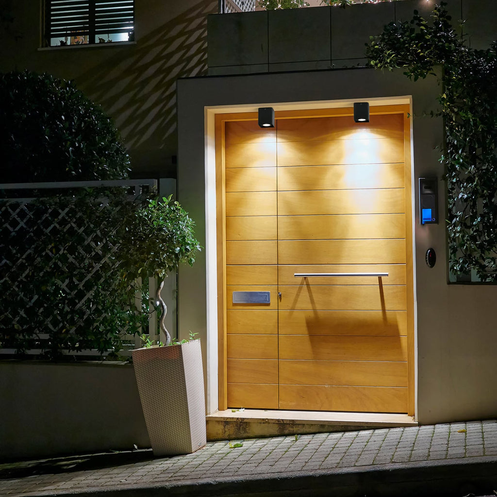 LED takspot Tami utendørs aluminium 12W IP54 bakside