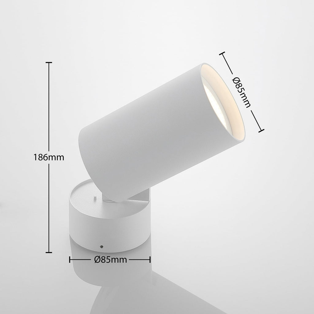 LED takspot Thabo justerbar dimbar hvit 12W 3000K montert