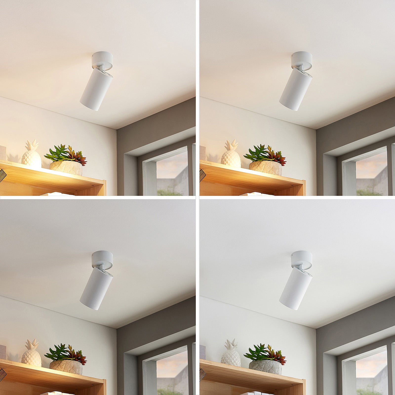 LED takspot Thabo justerbar dimbar hvit 12W 3000K nærbilde