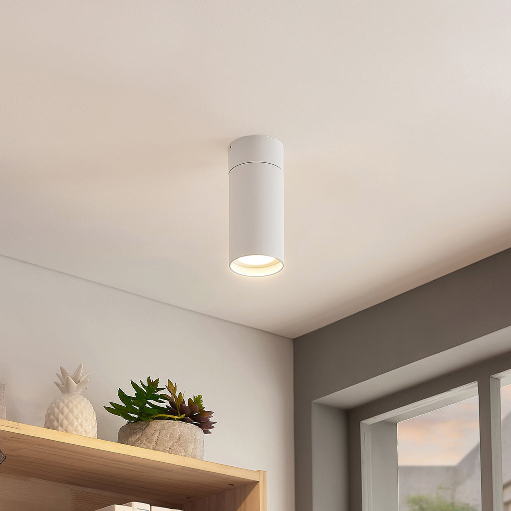 LED takspot Thabo justerbar dimbar hvit 12W 3000K sideprofil