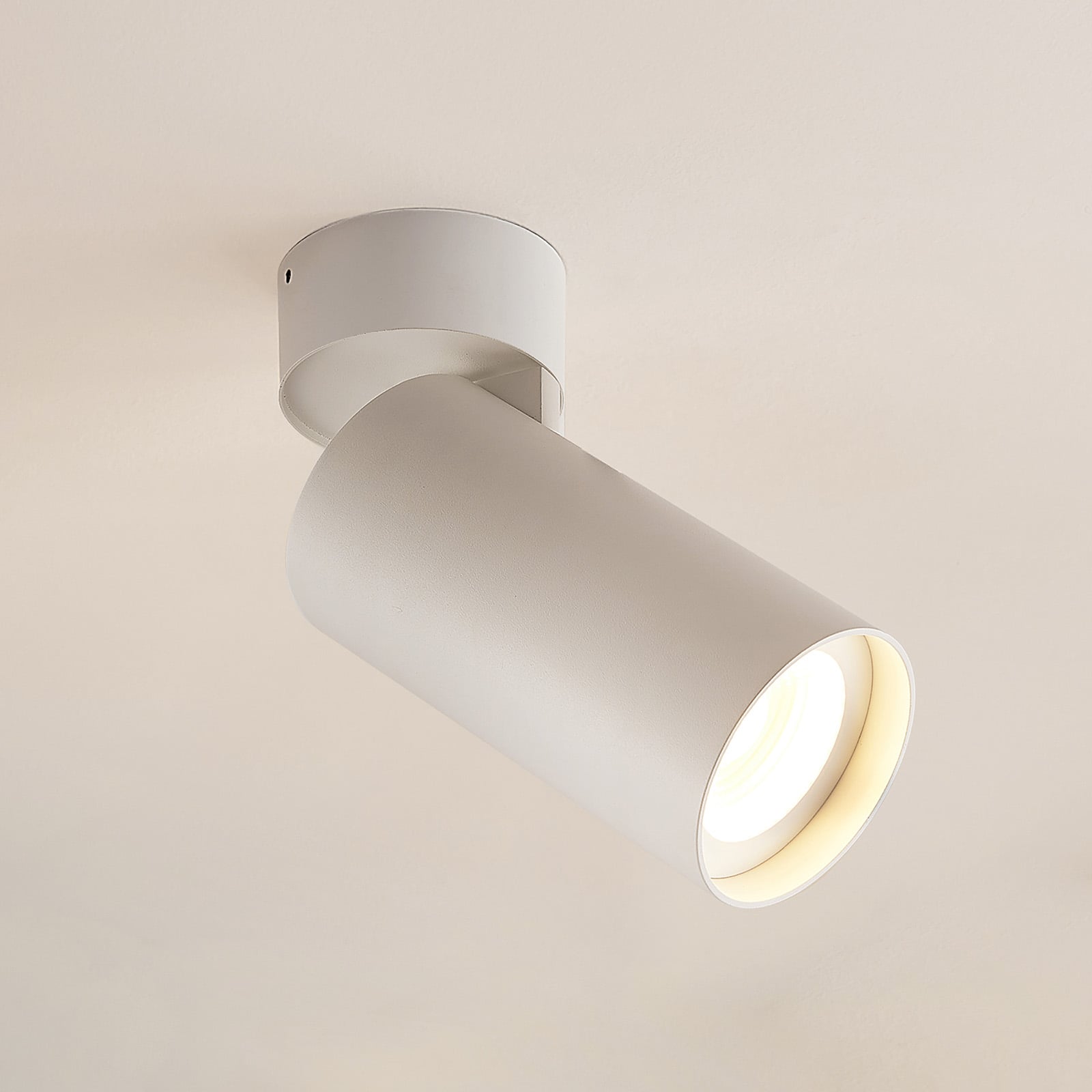 LED takspot Thabo svingbar dimbar hvit 21,5W 3000K forfra