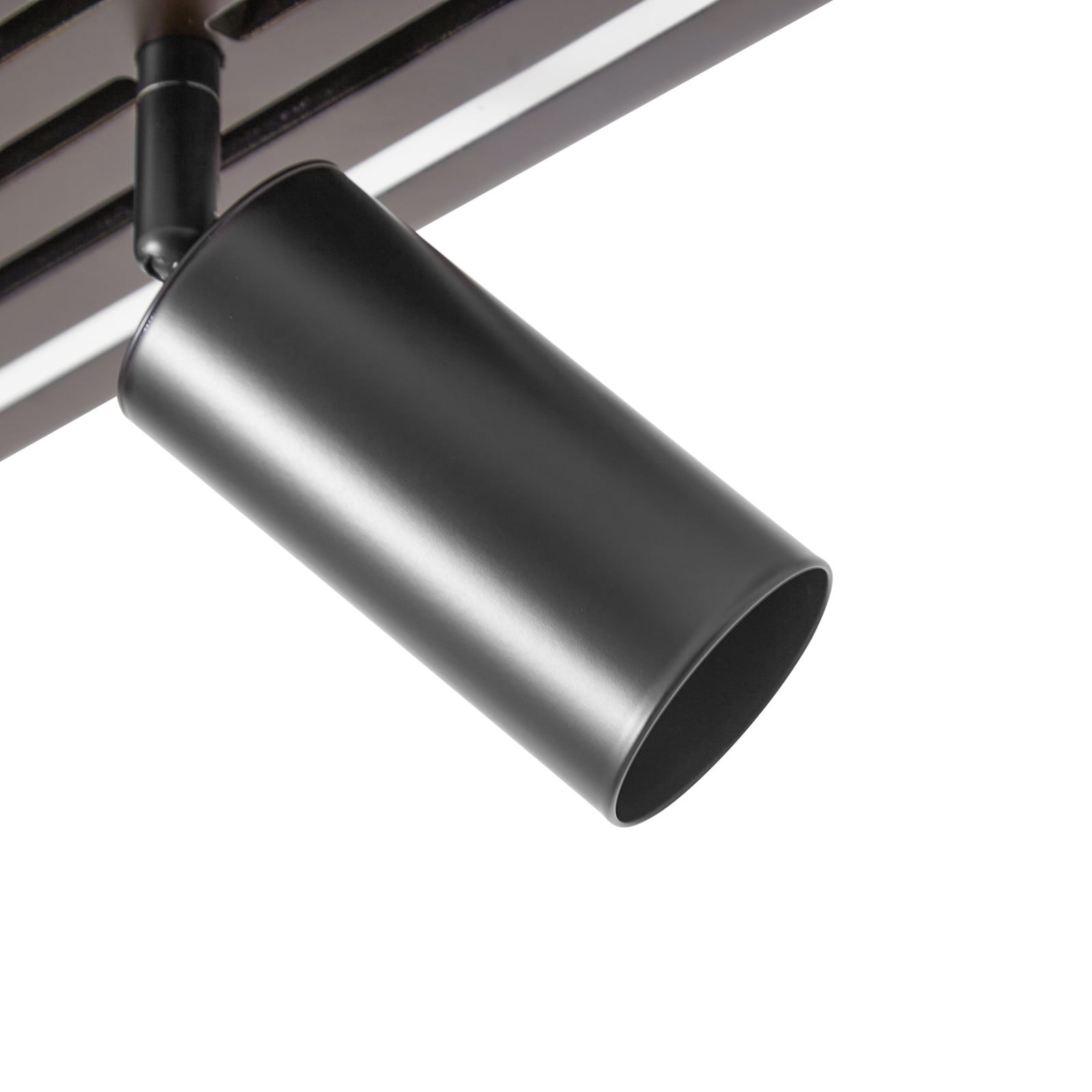 LED takspot Tiron 3-lys eik/svart nærbilde
