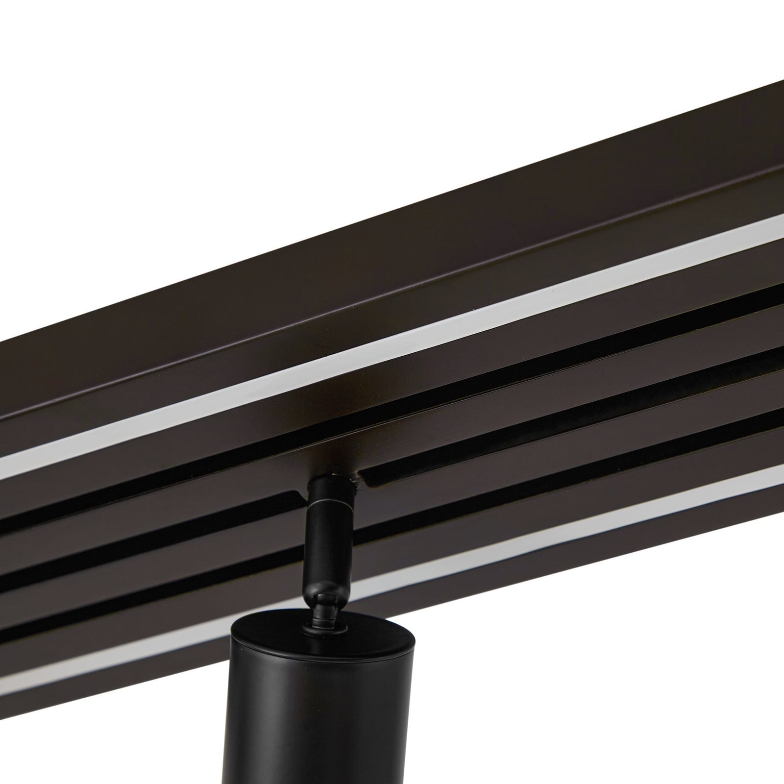 LED takspot Tiron 5-lys dimbar eik/svart lysdetalj