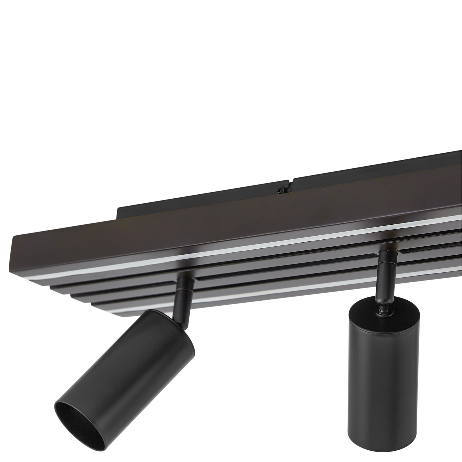 LED takspot Tiron 5-lys dimbar eik/svart sideprofil