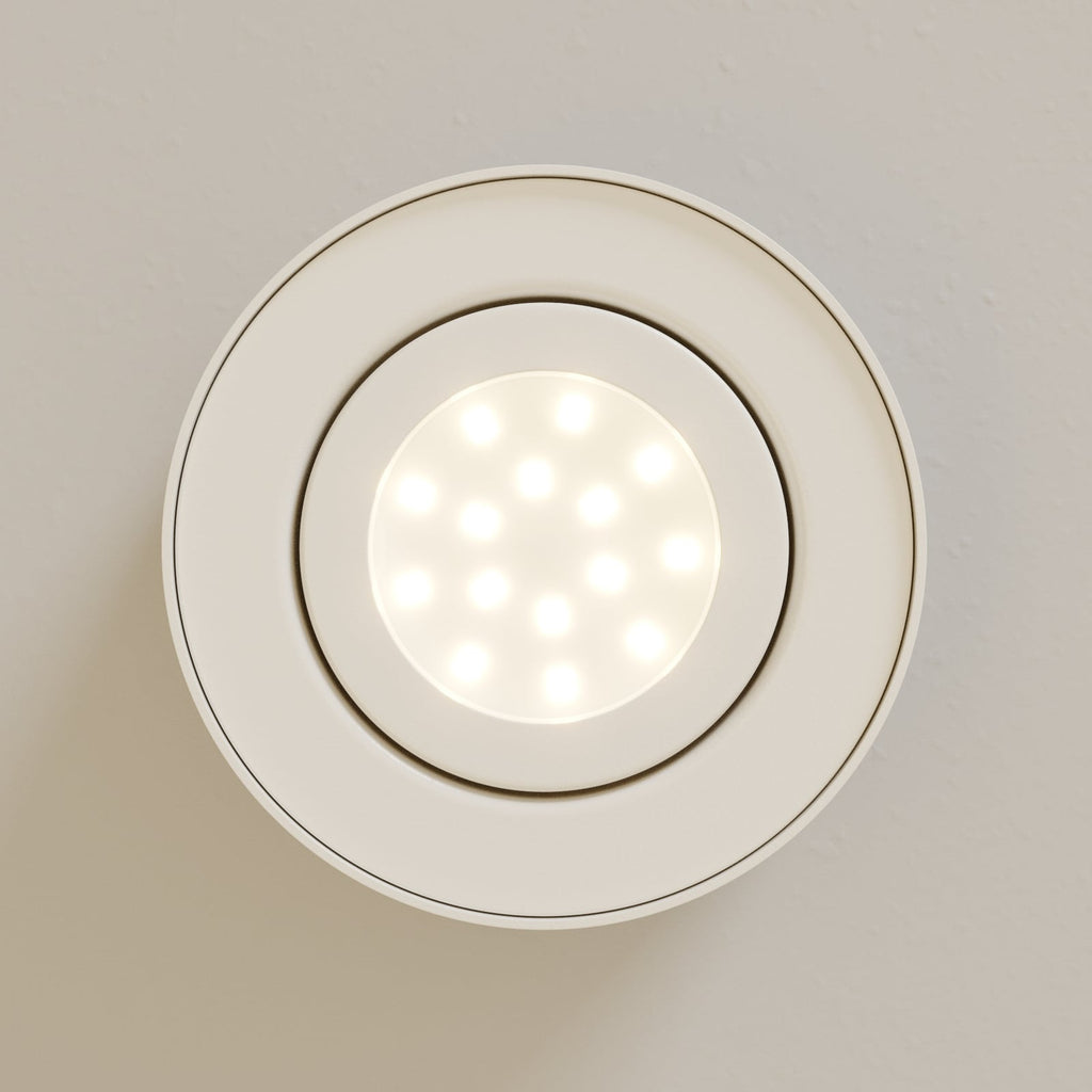 LED takspot Tube hvit svingbar Ø9 cm 5W varmhvit metallmateriale