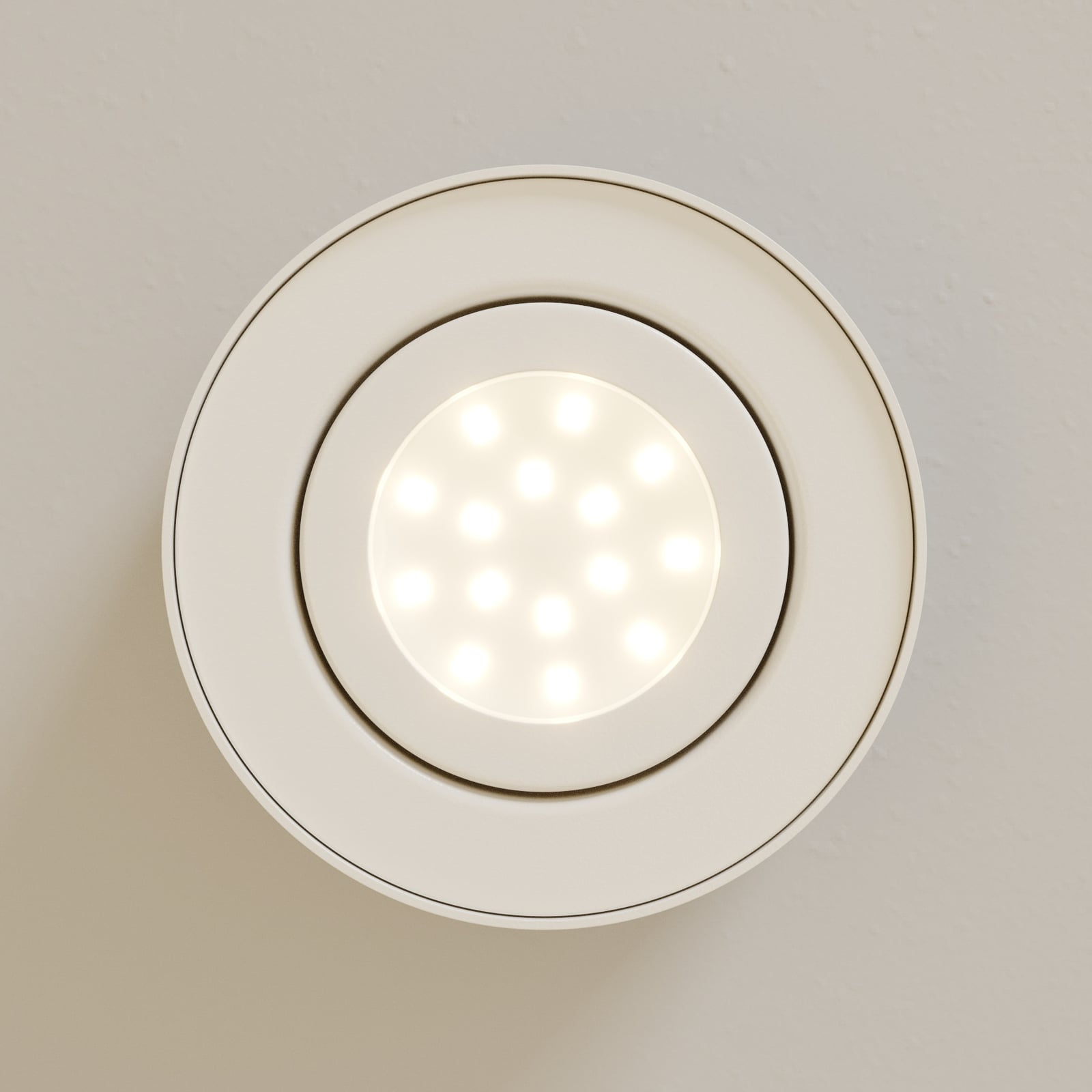 LED takspot Tube hvit svingbar Ø9 cm 5W varmhvit metallmateriale
