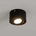 LED takspot Tube svart metall Ø9 cm 5W varmhvit forfra