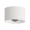 LED takspot utendørs aluminium Ø6,5 cm 8W IP54 - Zambelis foran