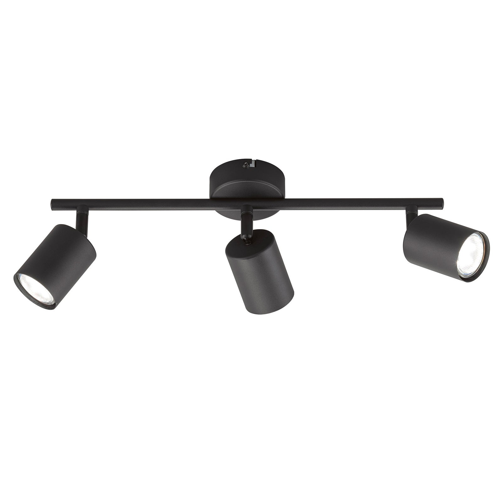 Detalj av LED takspot Vano svart 3-lys GU10