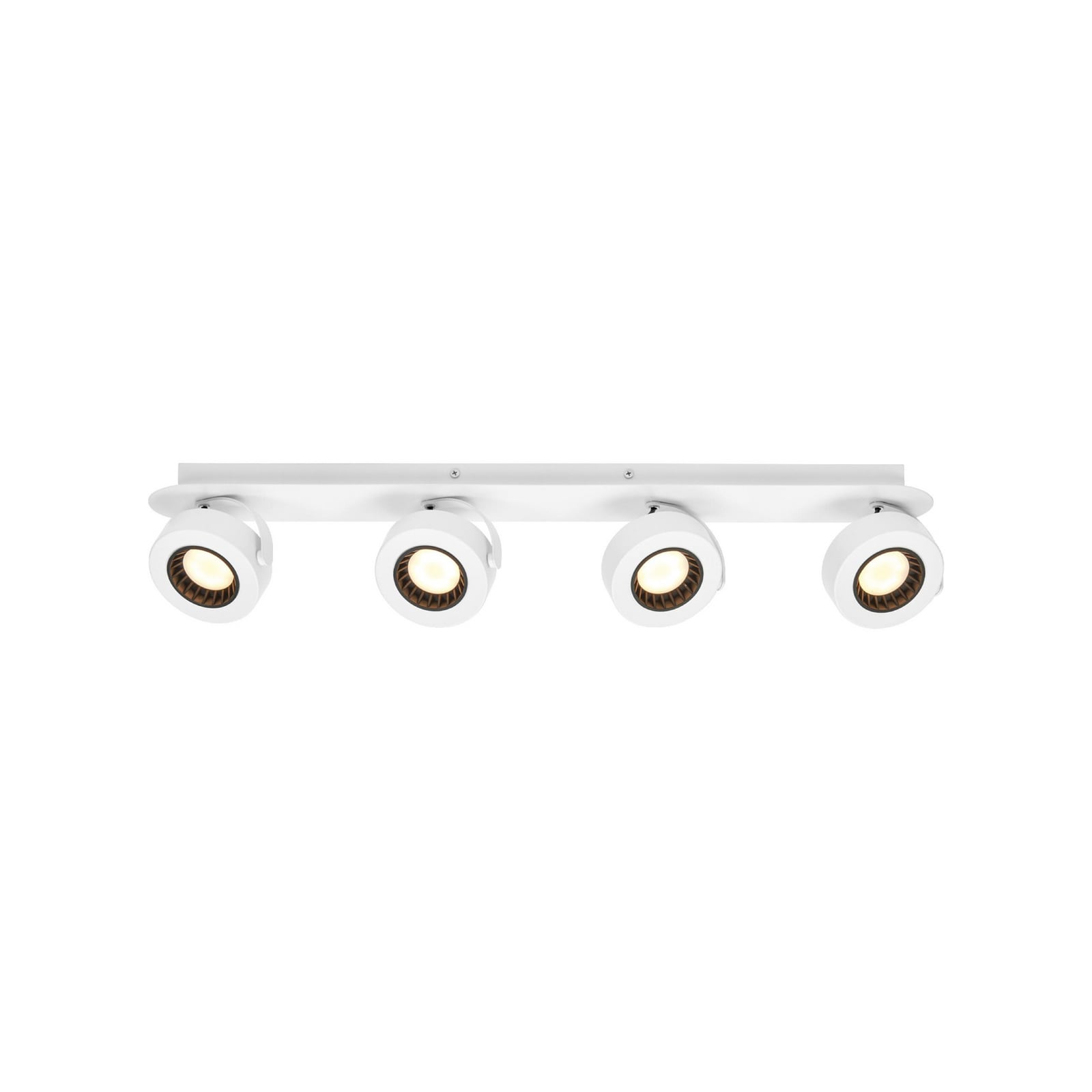 LED takspot VENUS 4-lys hvit stål 21W 3000K forfra