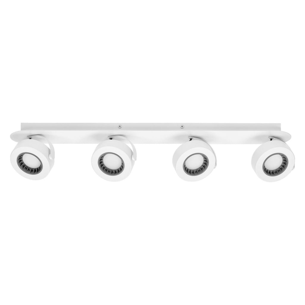 LED takspot VENUS 4-lys hvit stål 21W 3000K nærbilde av materiale