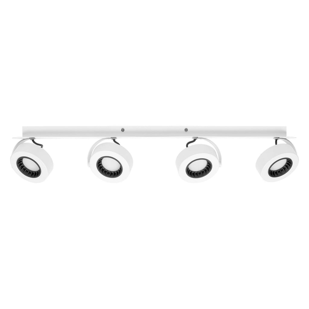 LED takspot VENUS 4-lys hvit stål 21W 3000K justerbare spotter