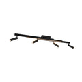 LED takspot Zeno 4-lys CCT dimbar med fjernkontroll 133 cm forfra