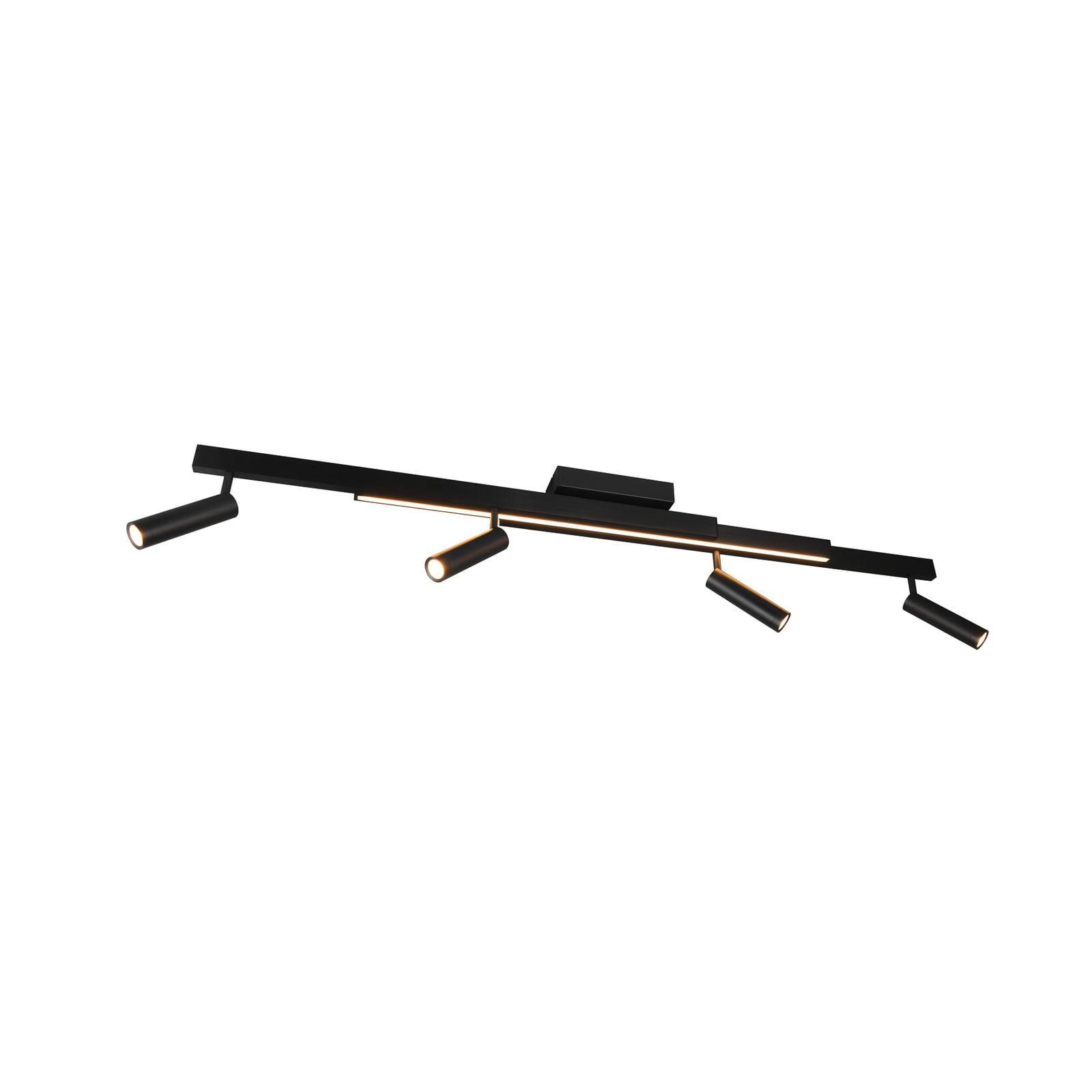 LED takspot Zeno 4-lys CCT dimbar med fjernkontroll 133 cm forfra