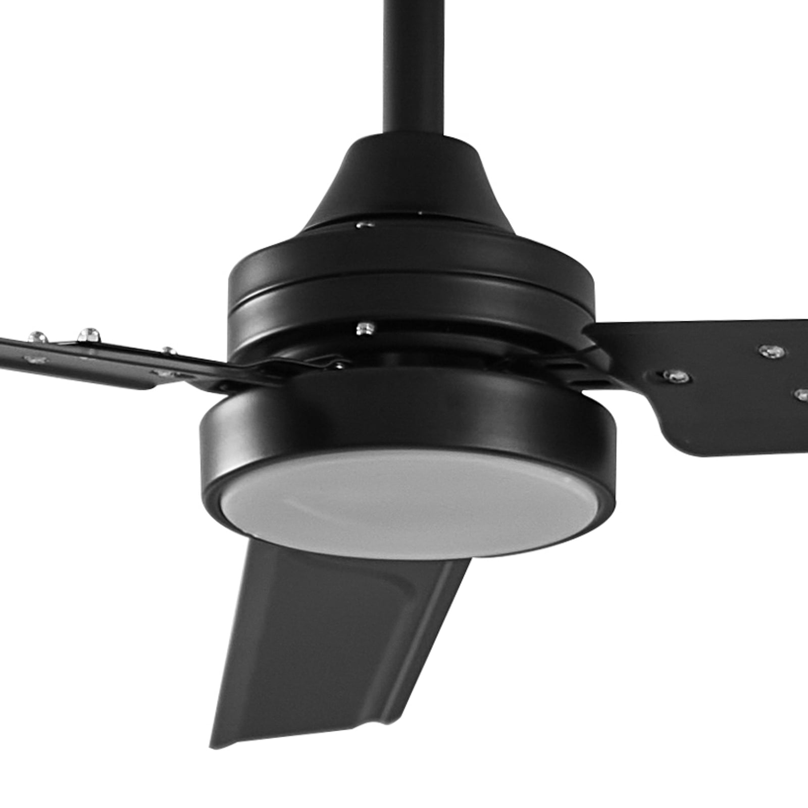 Nærbilde av LED takvifte Aerallo CCT svart Ø105 cm 18W kontrollpanel
