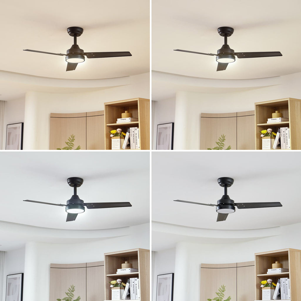 LED takvifte Aerallo CCT svart Ø105 cm 18W - Lindby