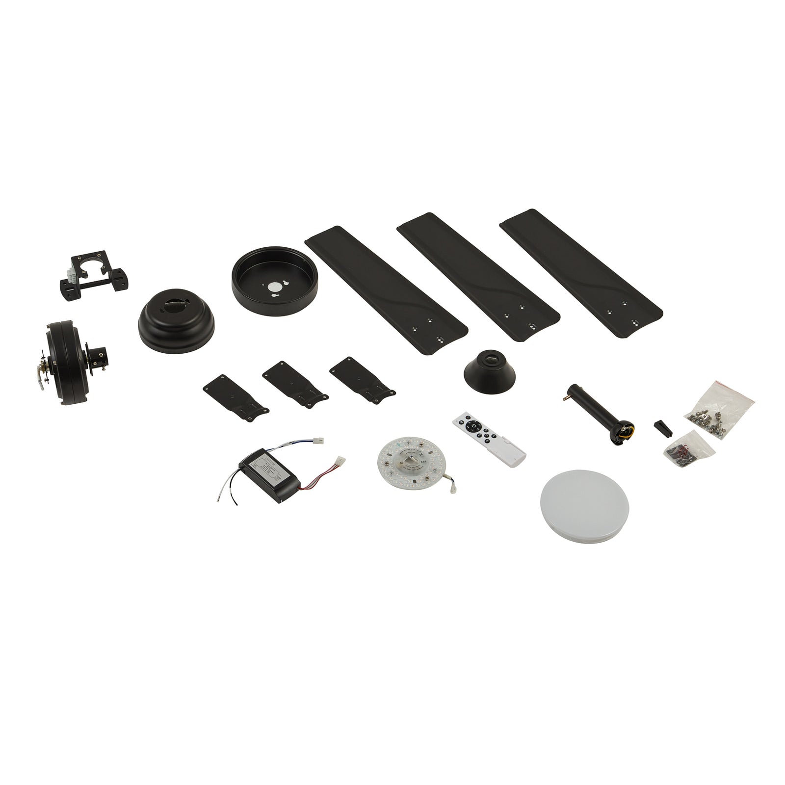 LED takvifte Aerallo CCT svart Ø105 cm 18W - Lindby