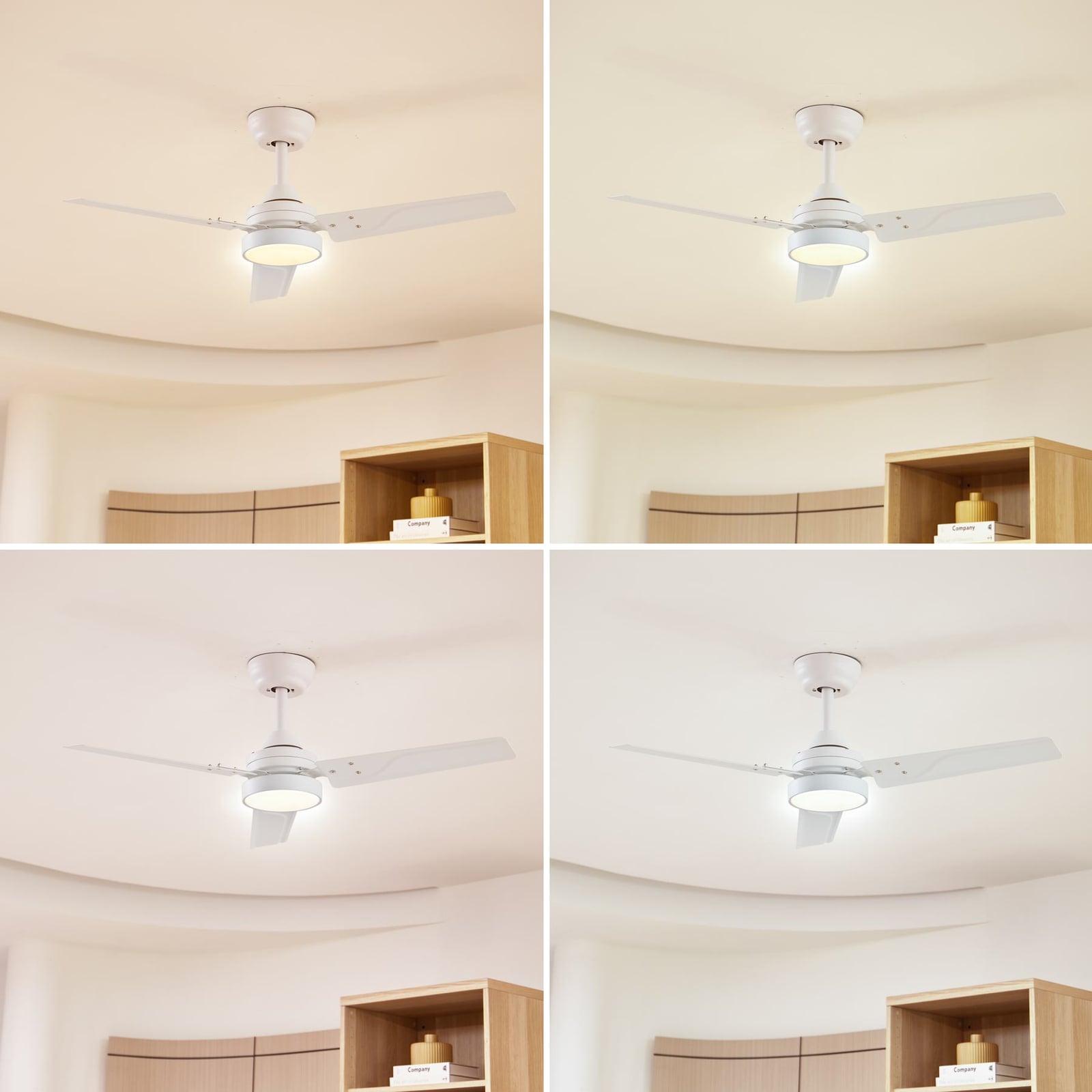 LED takvifte Aerallo hvit CCT Ø105 cm bakside