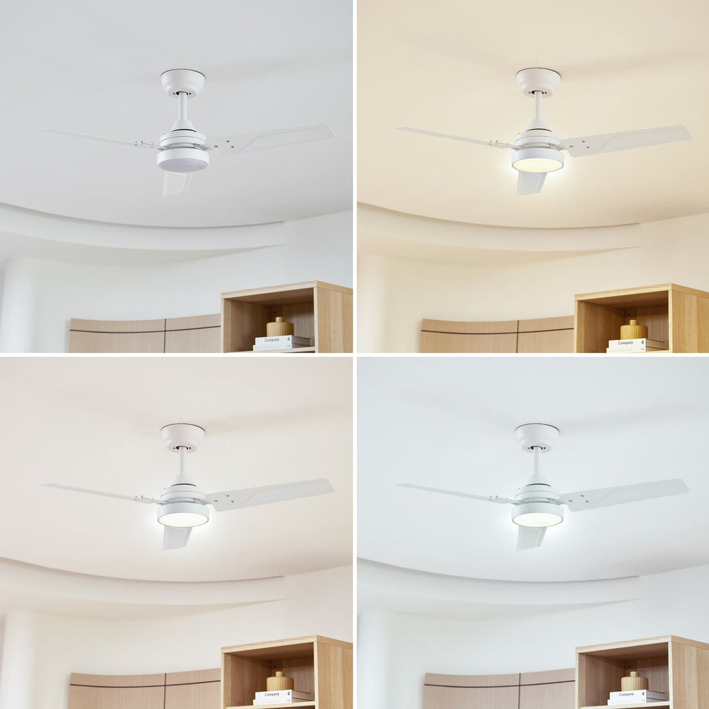 LED takvifte Aerallo hvit CCT Ø105 cm sideprofil