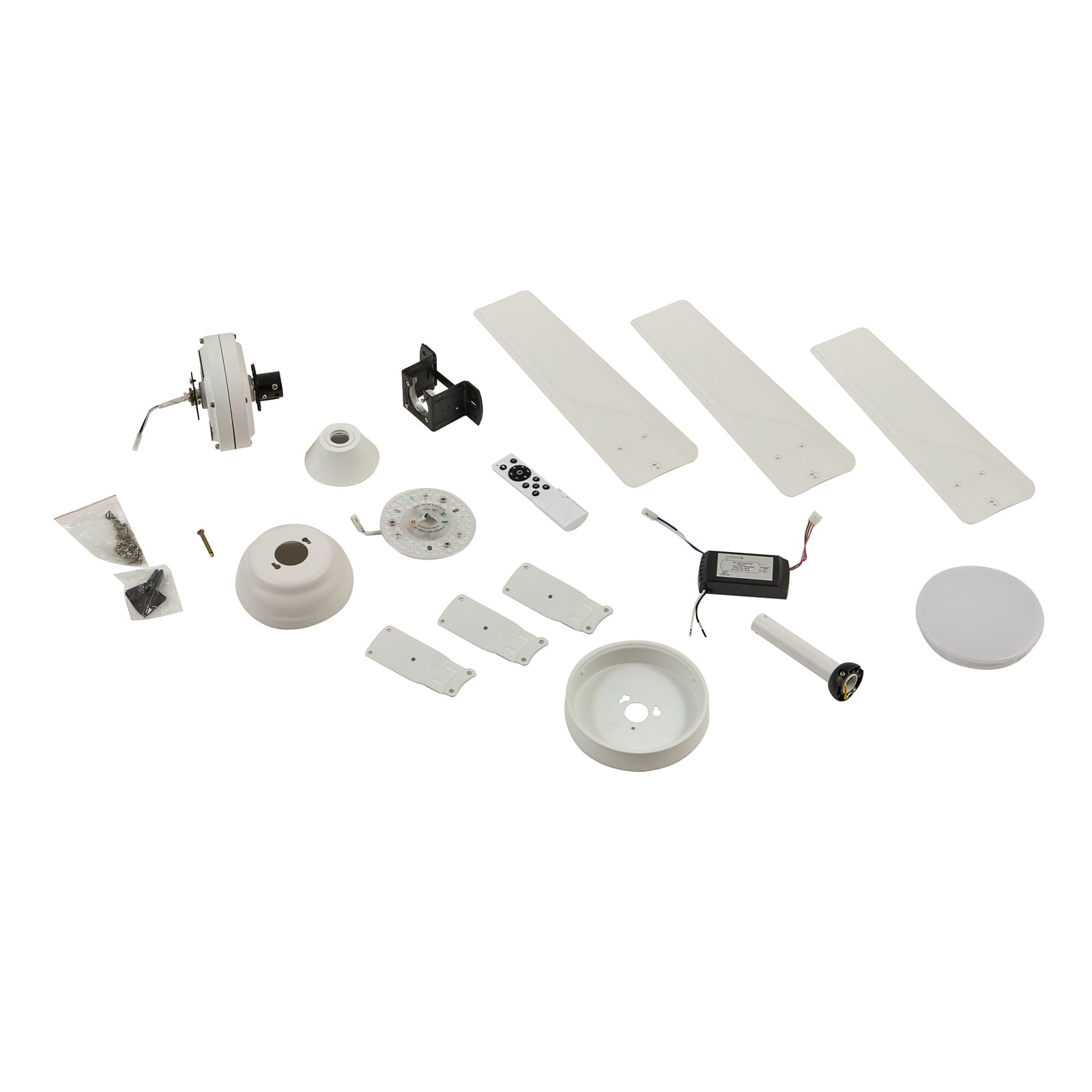 LED takvifte Aerallo hvit CCT Ø105 cm med dimmerfunksjon