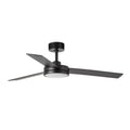 LED takvifte Barth med lys og fjernkontroll Ø132 cm svart CCT forfra