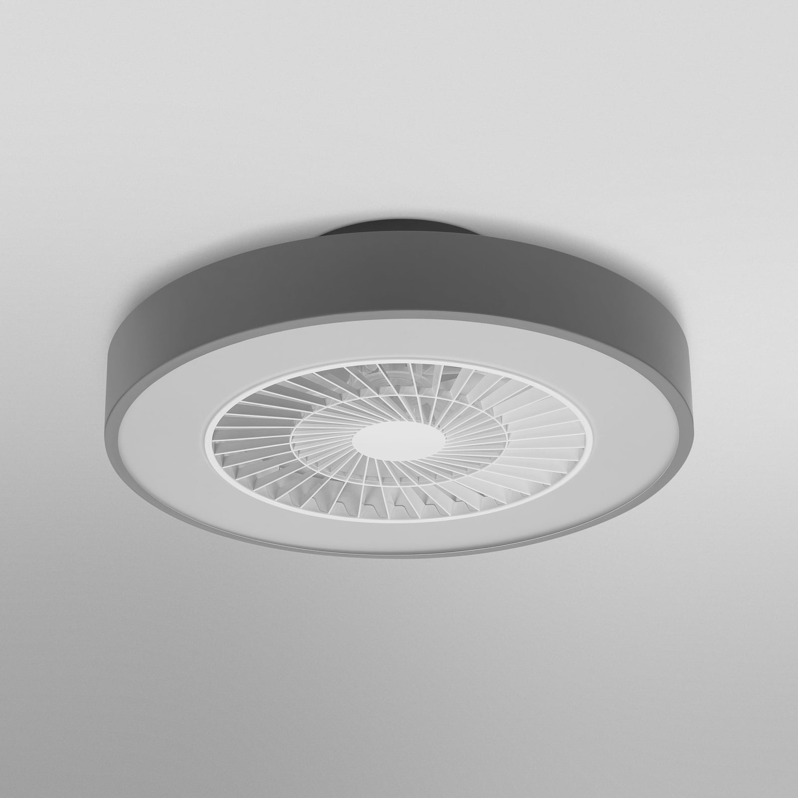 LED takvifte Cylinder dimbar Ø60 cm CCT WiFi grå/hvit detalj av LED-panel
