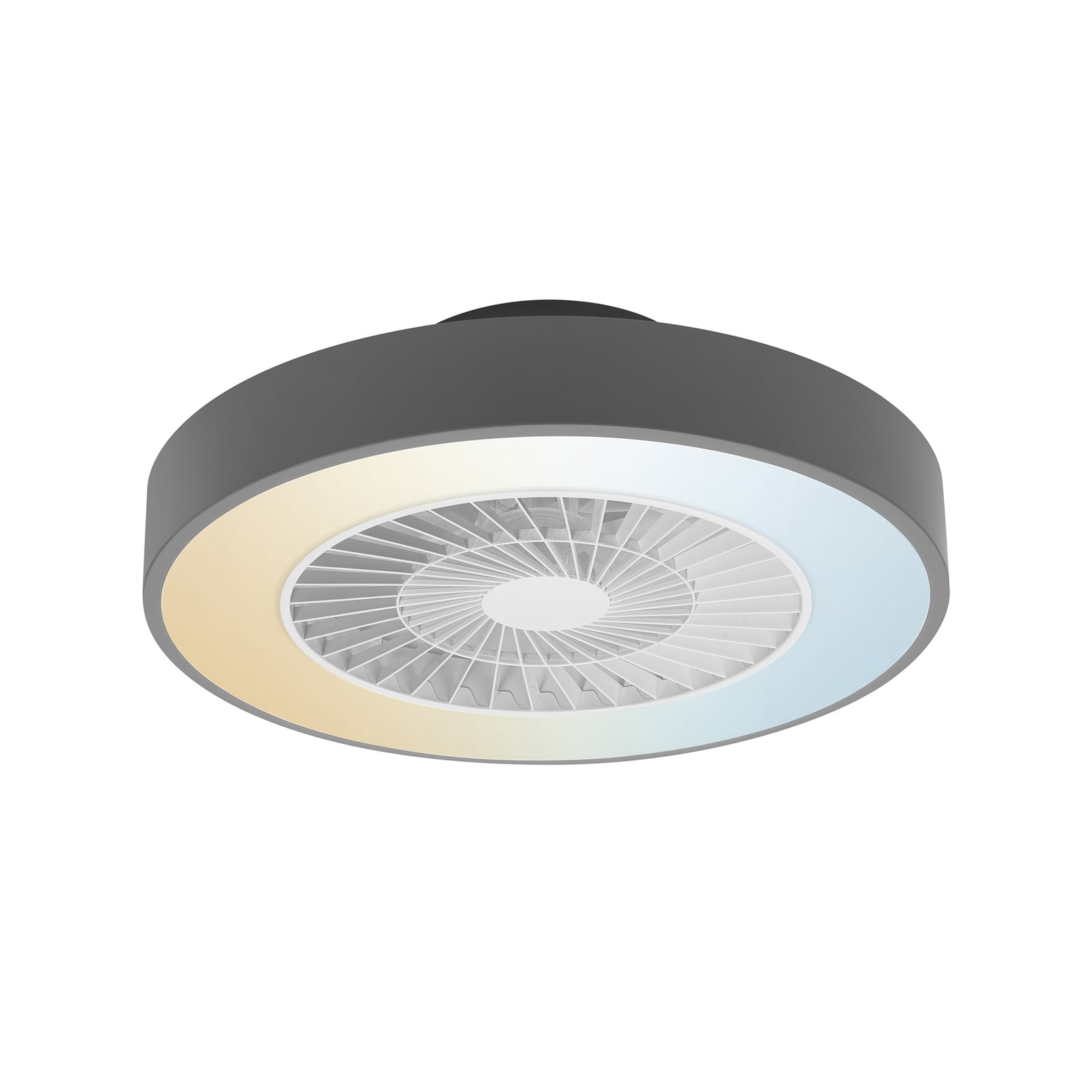 LED takvifte Cylinder dimbar Ø60 cm CCT WiFi grå/hvit installasjonsdetalj
