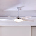 LED takvifte Divian hvit CCT 5 blader Ø130 cm forfra