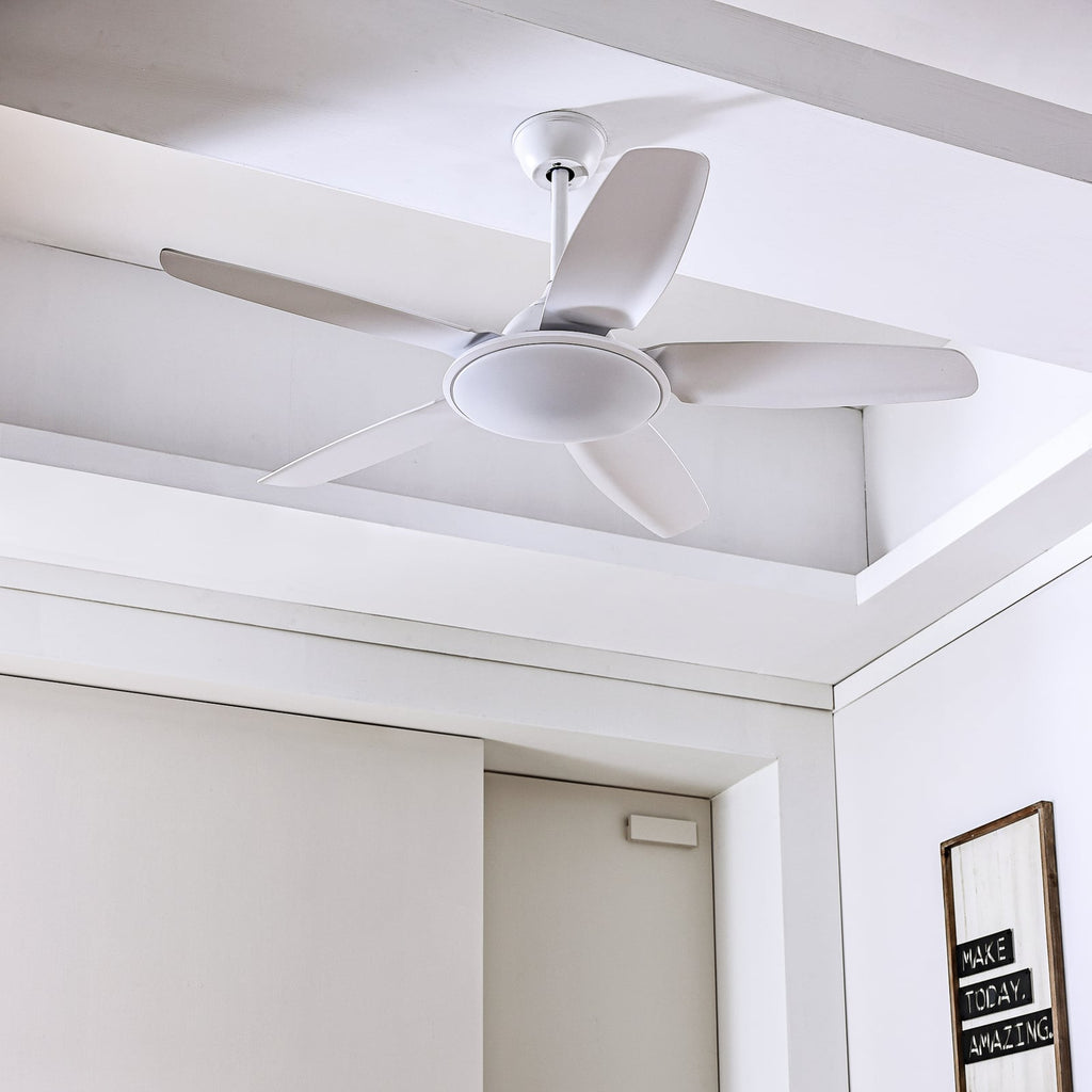 LED takvifte Divian hvit CCT 5 blader Ø130 cm bakside