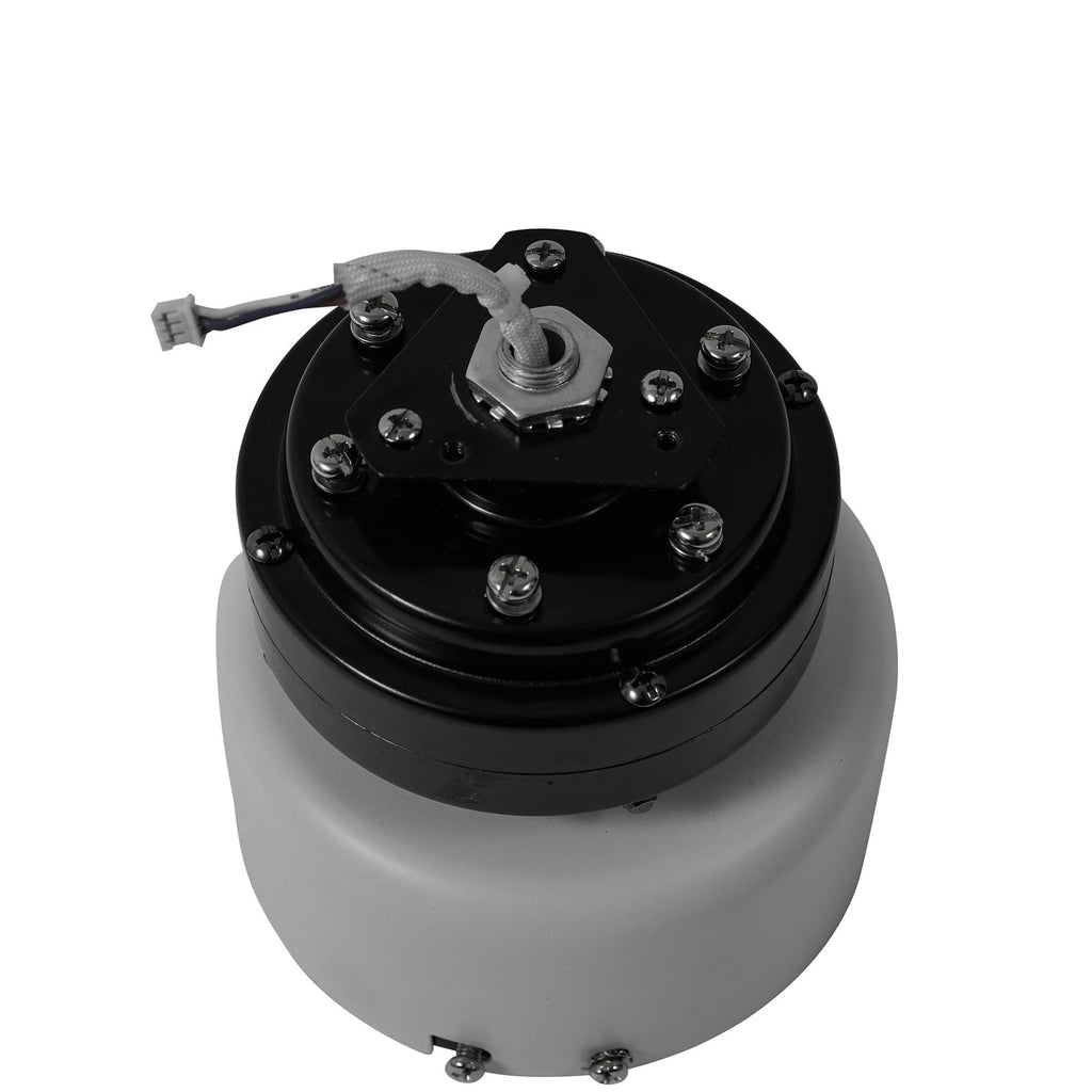 Sidevisning av LED takvifte Enon dimbar CCT hvit DC Ø61 cm