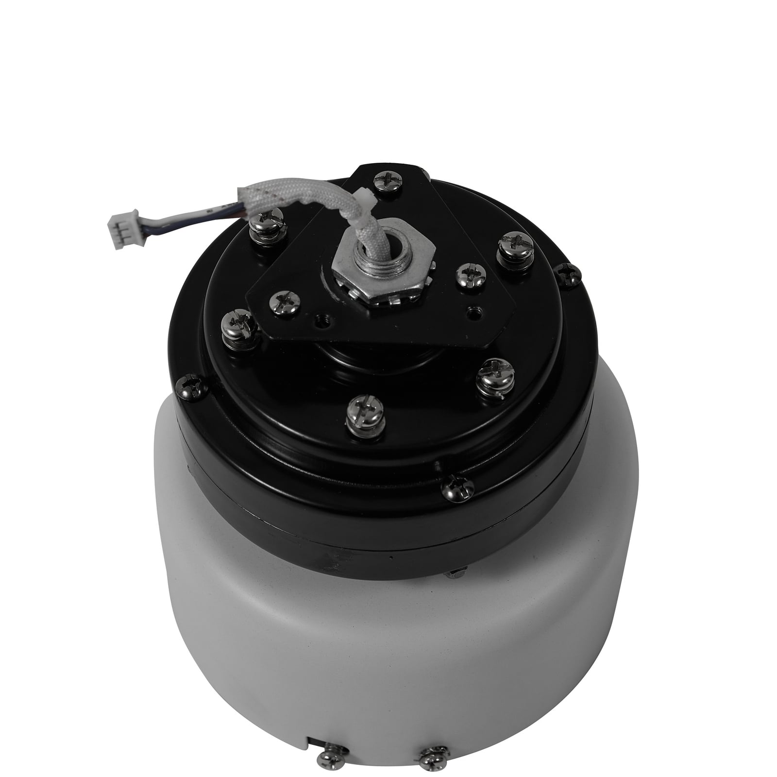 Sidevisning av LED takvifte Enon dimbar CCT hvit DC Ø61 cm