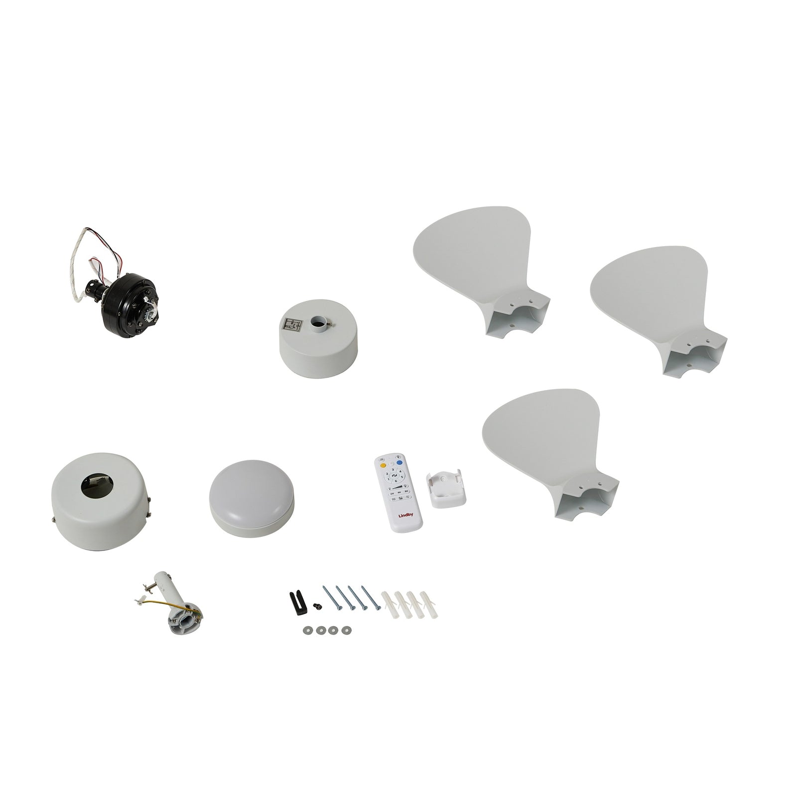 LED takvifte Enon dimbar CCT hvit DC Ø61 cm med viftehastighetskontroll