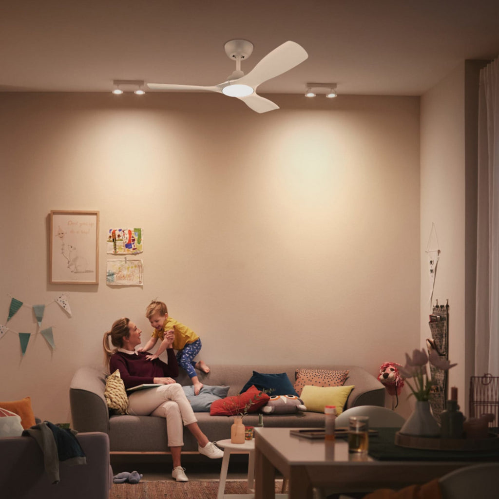 Detalj av LED takvifte Fix Blade dimbar hvit Ø132 cm Philips