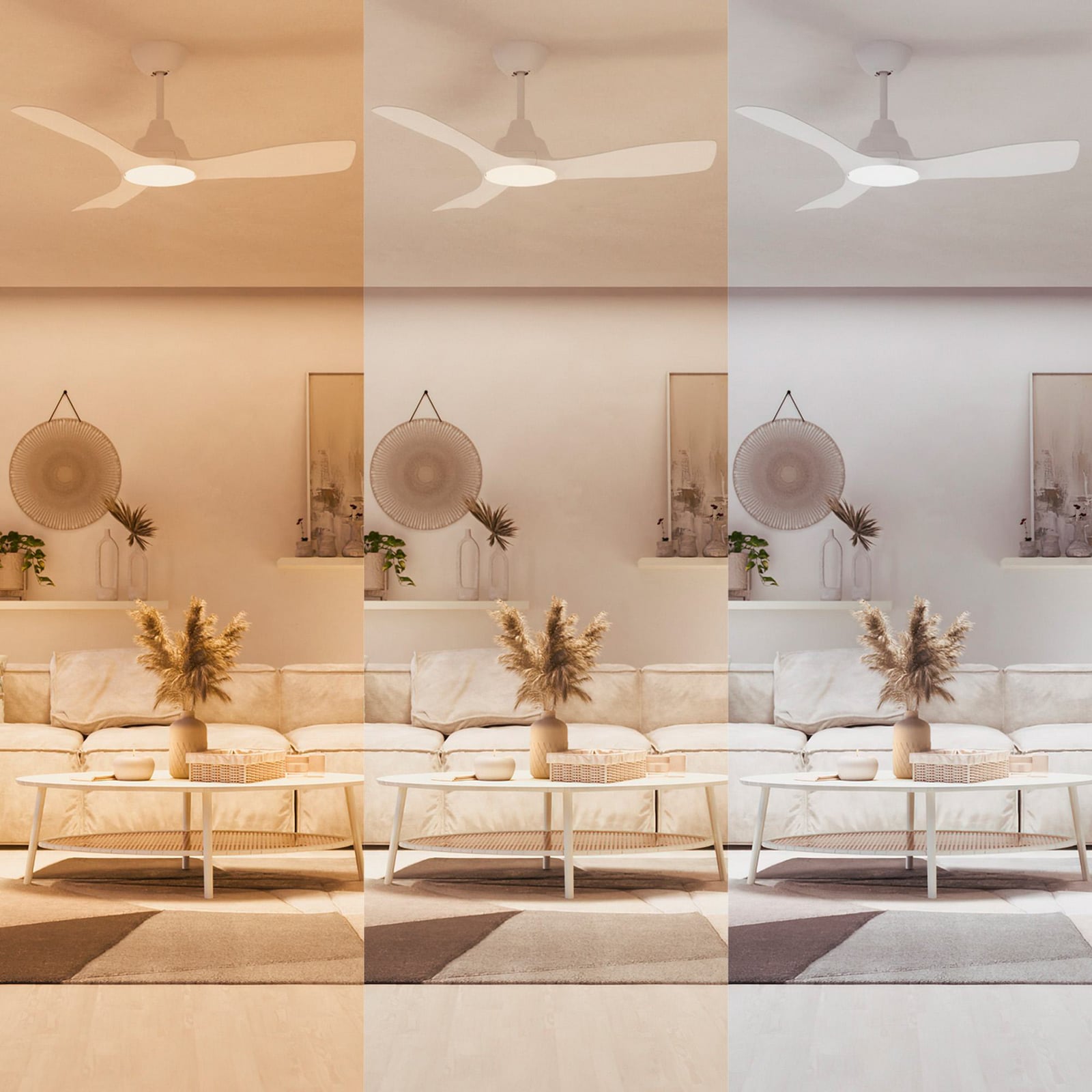 Sidebilde av LED takvifte Fix Blade dimbar hvit Ø132 cm Philips