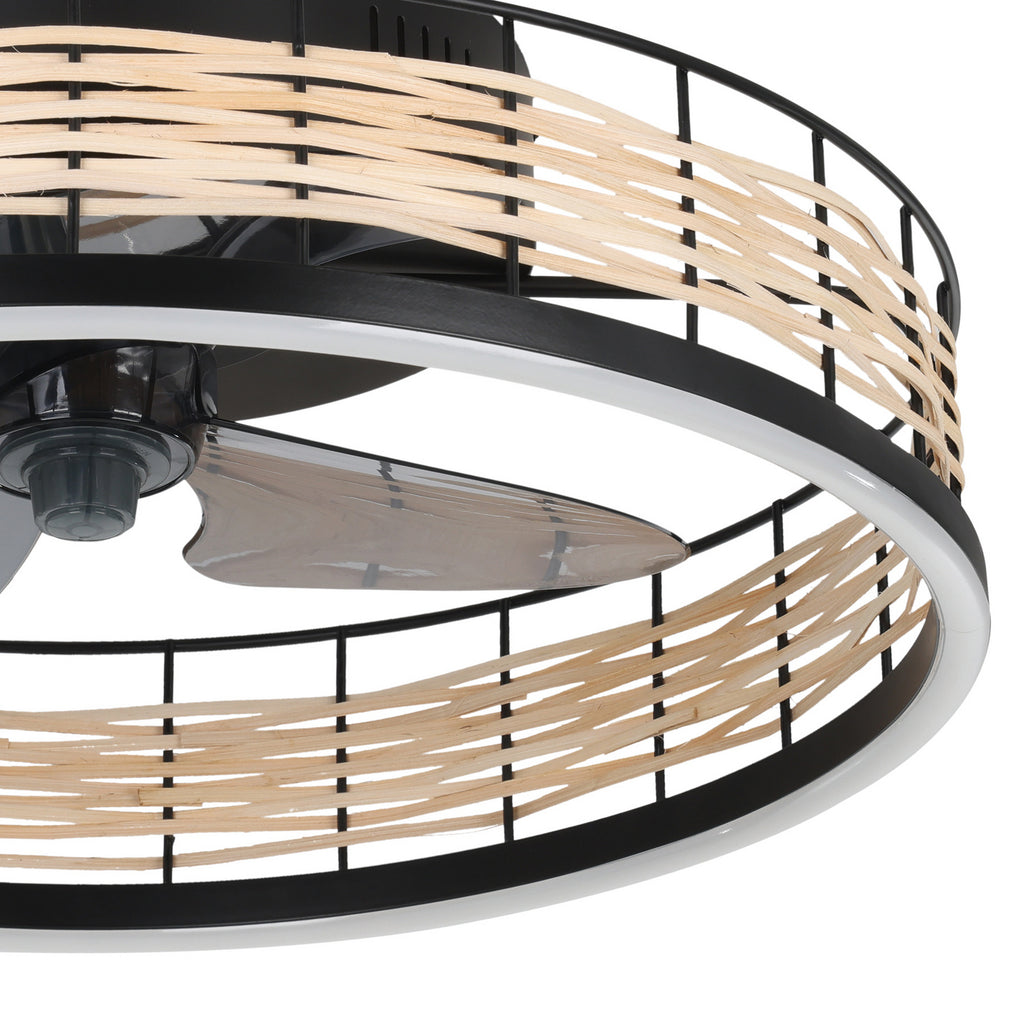 LED takvifte Frana med lys dimbar rattan Ø50 cm CCT profilbilde