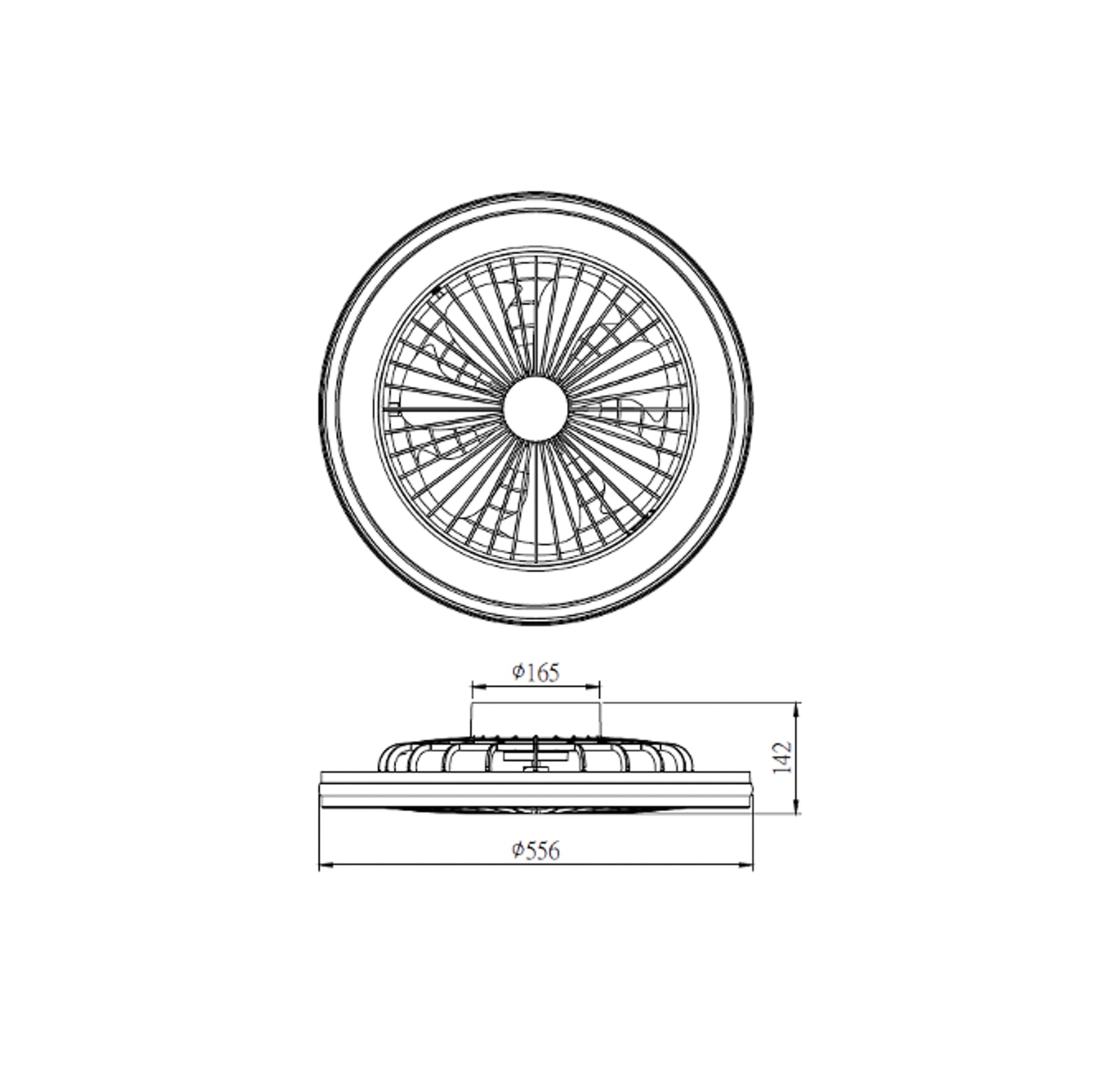 LED takvifte Gamer Big svart dimbar CCT RGB detalj