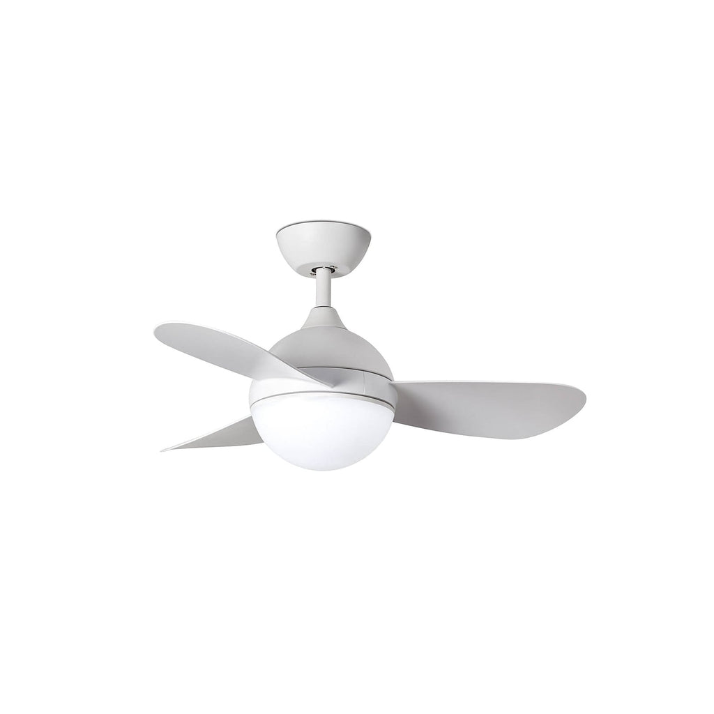 Nærbilde av LED takvifte Hvar hvit dimbar CCT Ø91 cm 24W vifteblad