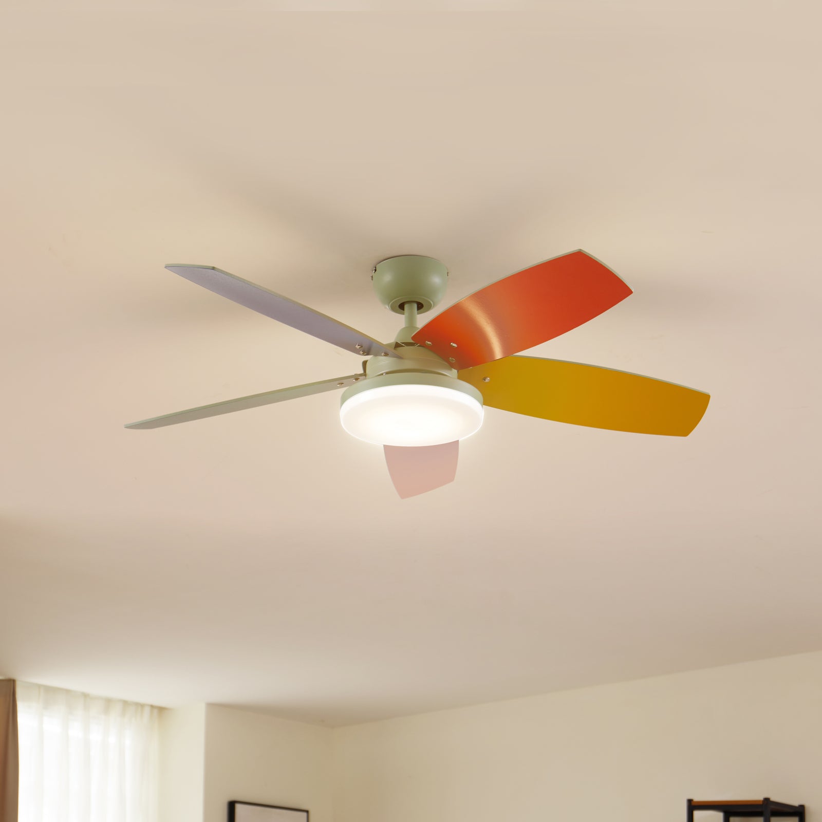 LED takvifte Jonte med tre CCT dimbar Ø106 cm forfra