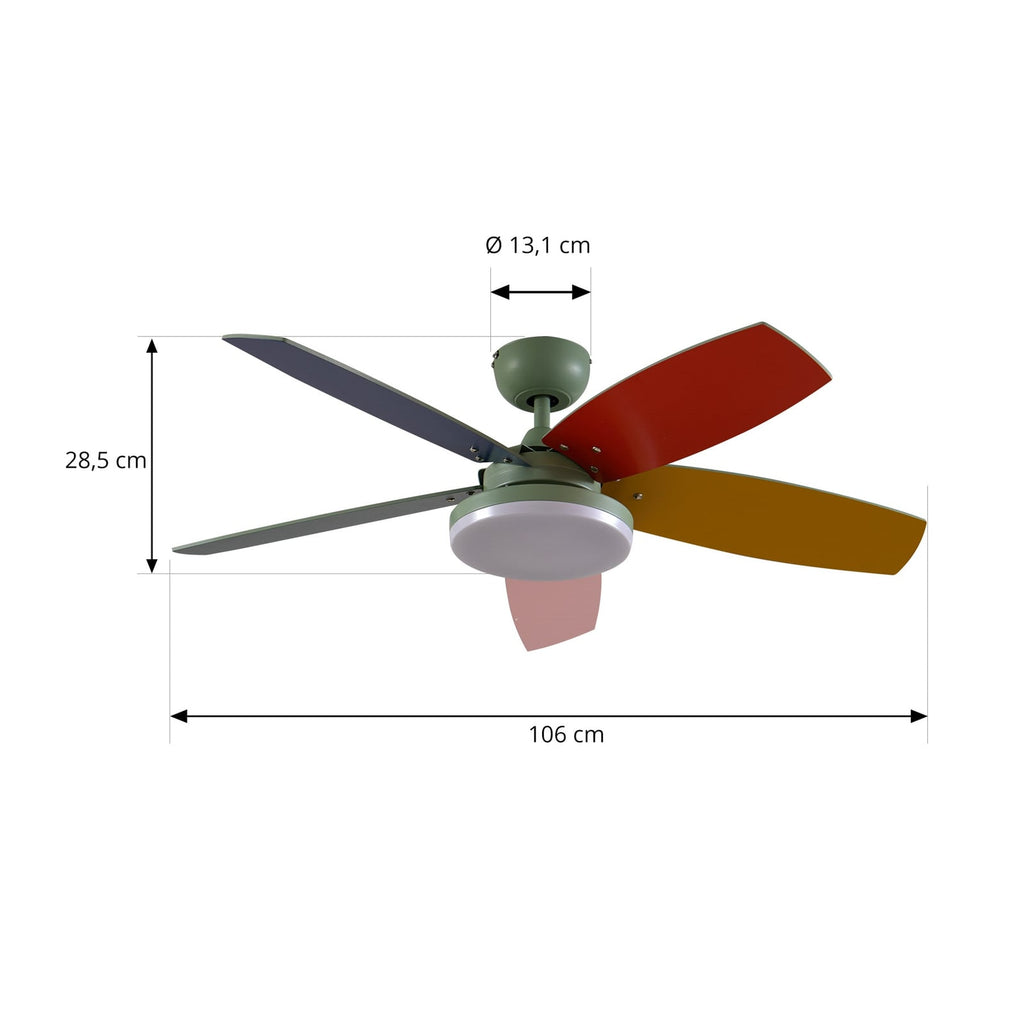 LED takvifte Jonte med tre CCT dimbar Ø106 cm fjernkontroll