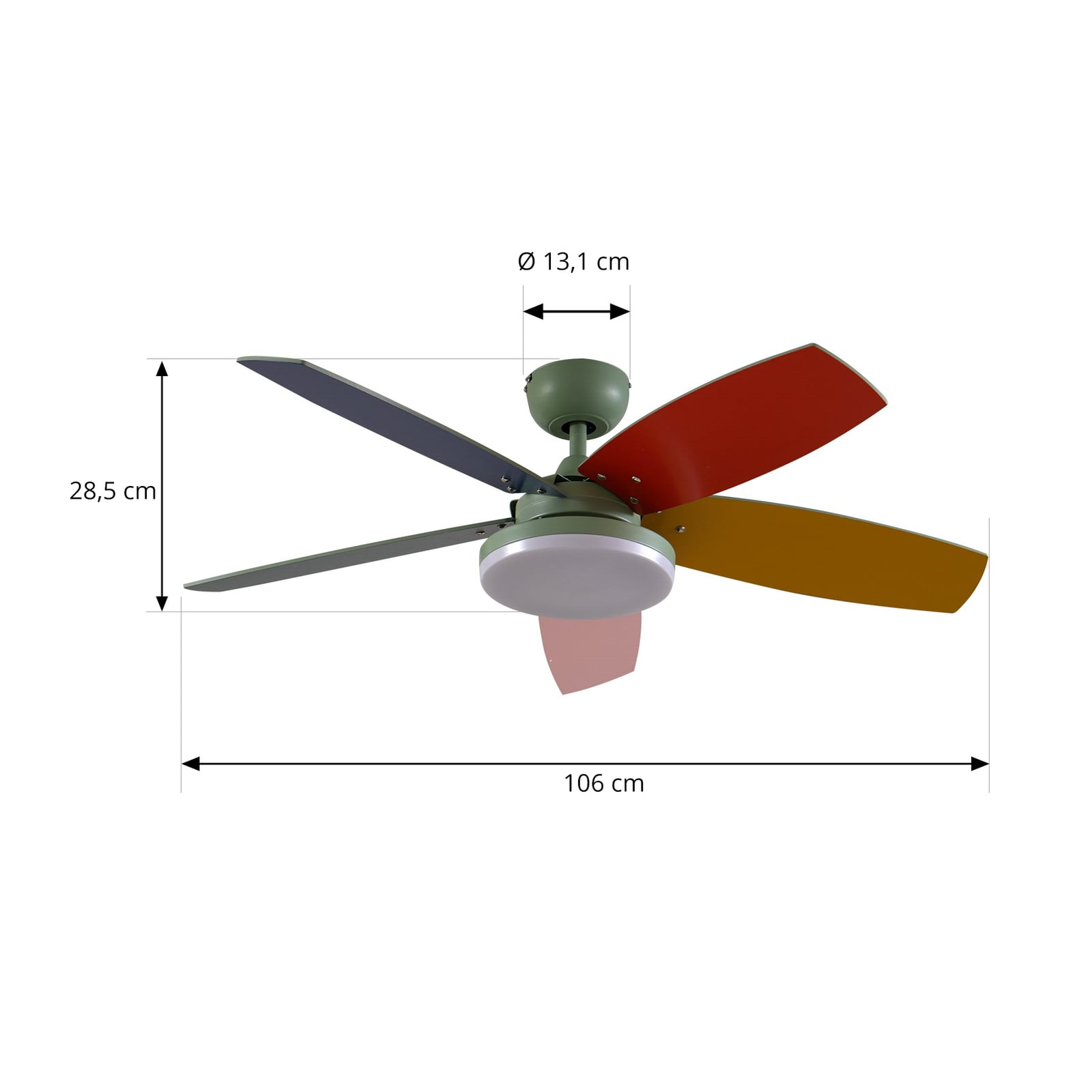 LED takvifte Jonte med tre CCT dimbar Ø106 cm fjernkontroll