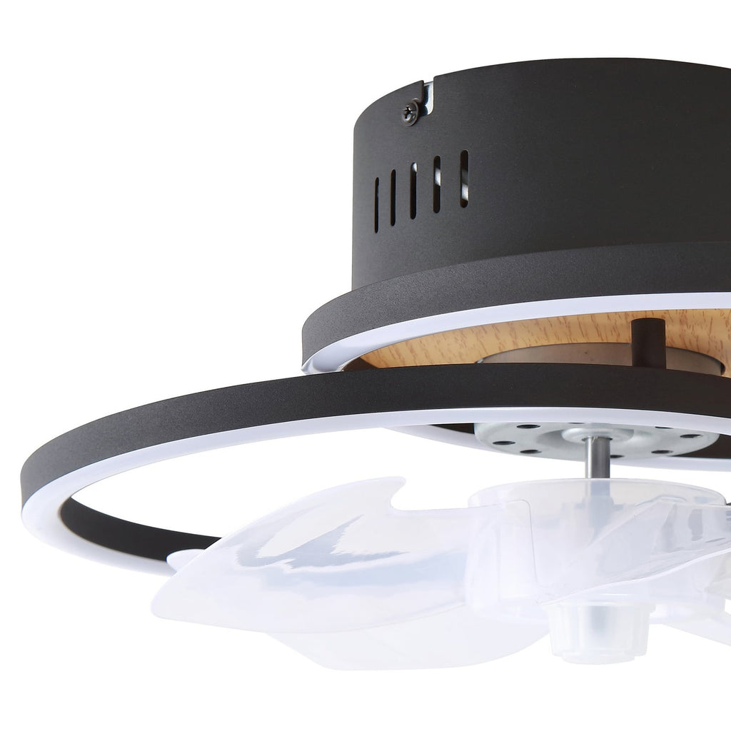 LED takvifte Lomana dimbar CCT svart Ø42 cm 28W - Lindby