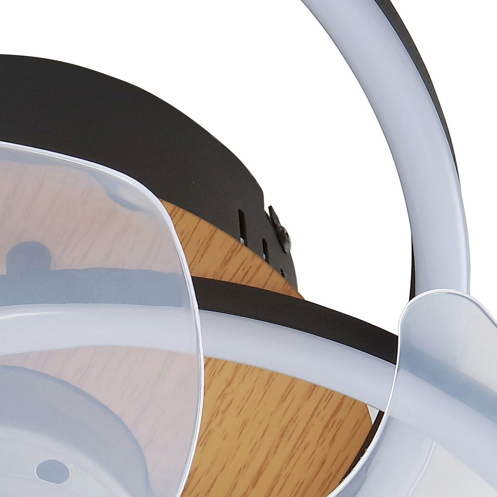 LED takvifte Lomana dimbar CCT svart Ø42 cm 28W - Lindby