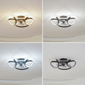 LED takvifte Lomata dimbar CCT Ø60 cm svart forfra
