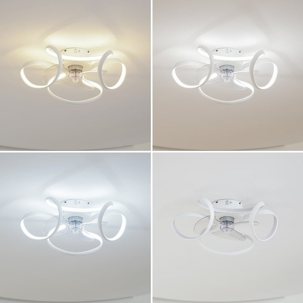 LED takvifte Lomata dimbar CCT hvit Ø60 cm sett forfra