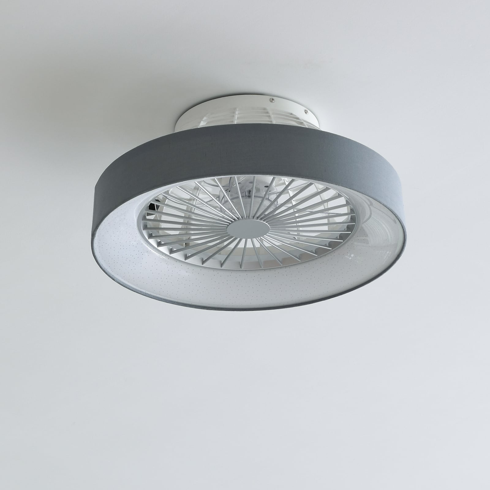 LED takvifte Mace dimbar CCT grå Ø47 cm 26,8W forfra