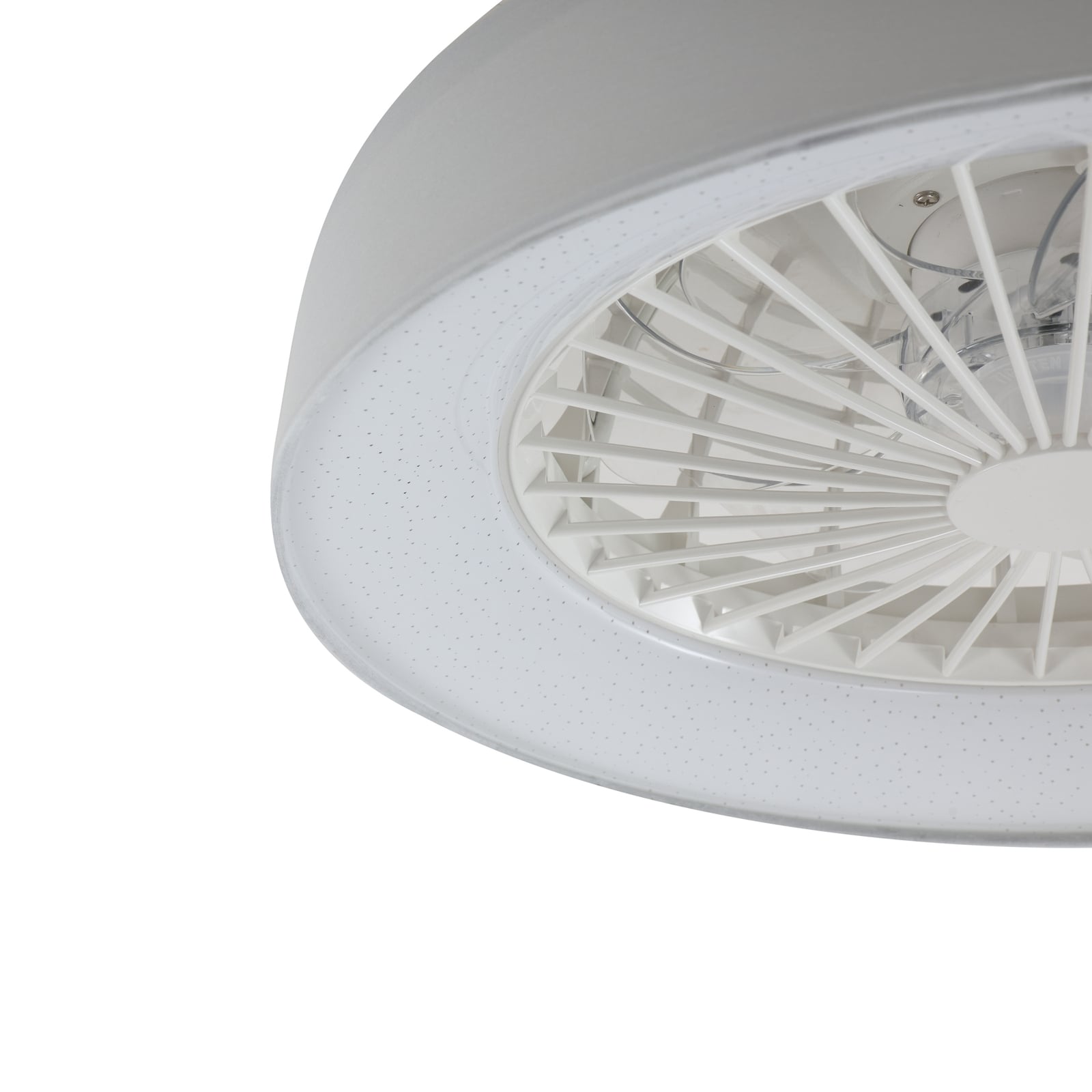 LED takvifte Mace dimbar CCT hvit Ø47 cm detalj av vifteblader