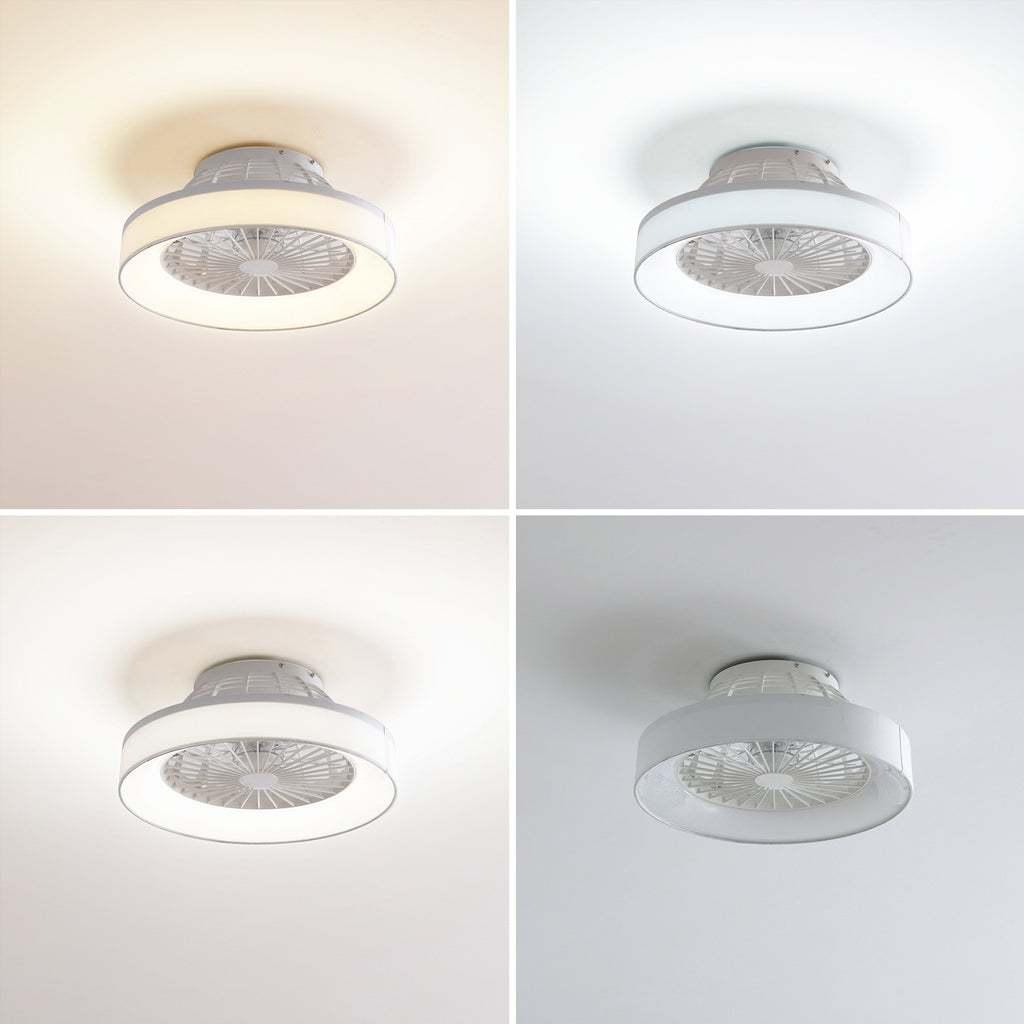 LED takvifte Mace dimbar CCT hvit Ø47 cm oversikt fra siden