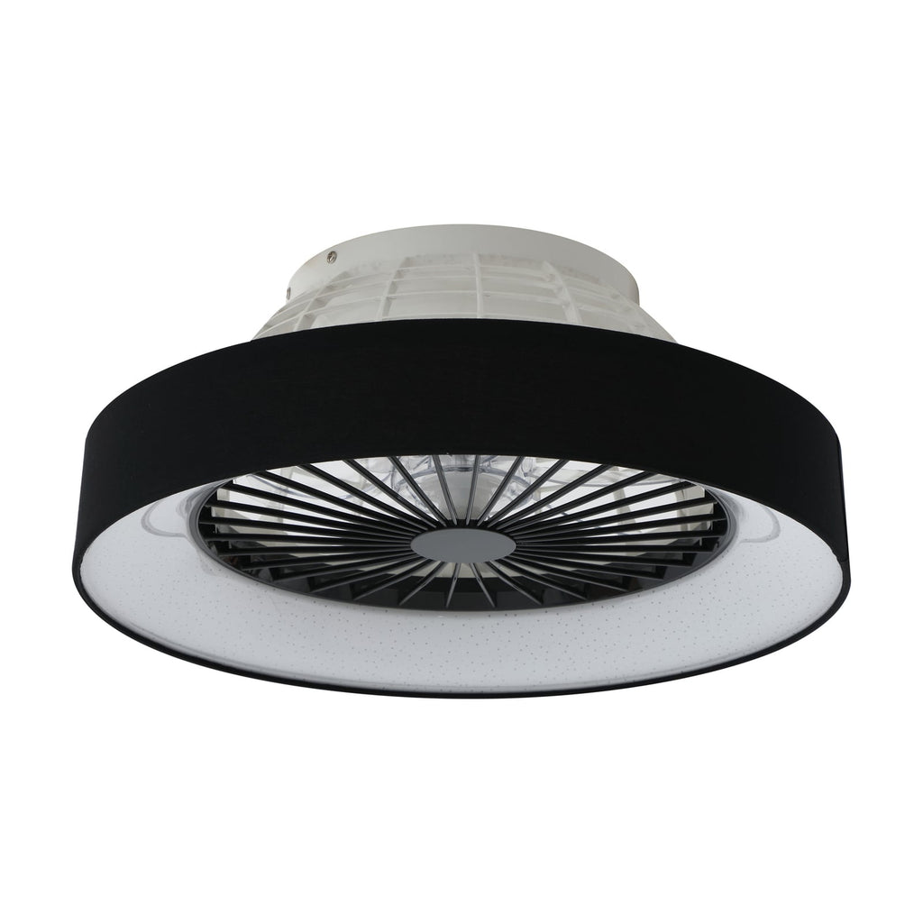 LED takvifte Mace dimbar svart Ø47 cm CCT fjernkontroll montert i tak